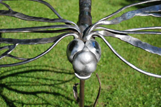 dragonfly sculpture detail
